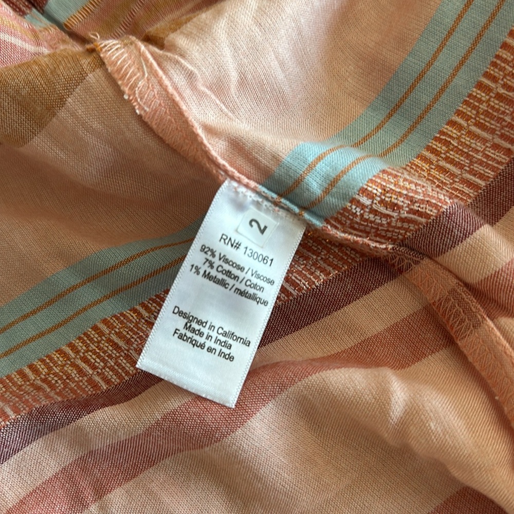 L SPACE STUNNING Cotton/Viscose Blend Maxi Dress w Smocking at Rib Cage XS BNWT - Picture 7 of 10